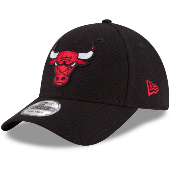 Бейсболка Chicago Bulls New Era Black Official Team Color 9FORTY