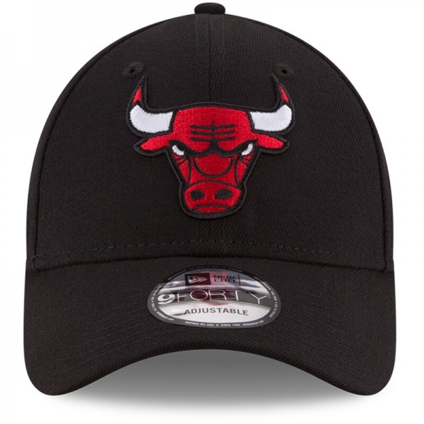 Бейсболка Chicago Bulls New Era Black Official Team Color 9FORTY