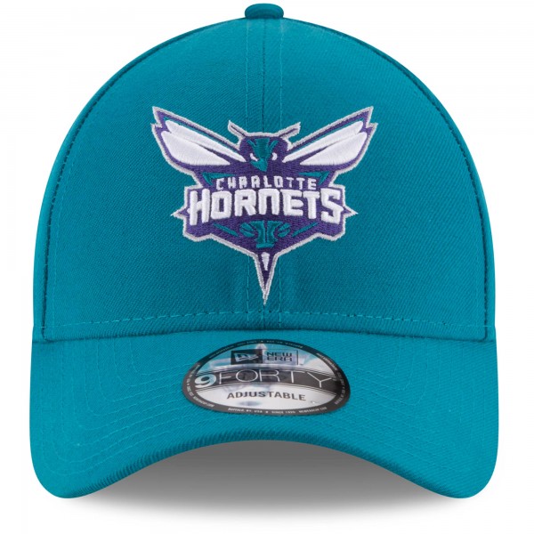 Бейсболка Charlotte Hornets New Era Teal Official Team Color 9FORTY