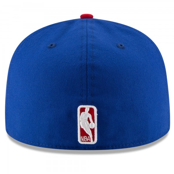 Бейсболка Philadelphia 76ers New Era Royal/Red Official Team Color 2Tone 59FIFTY
