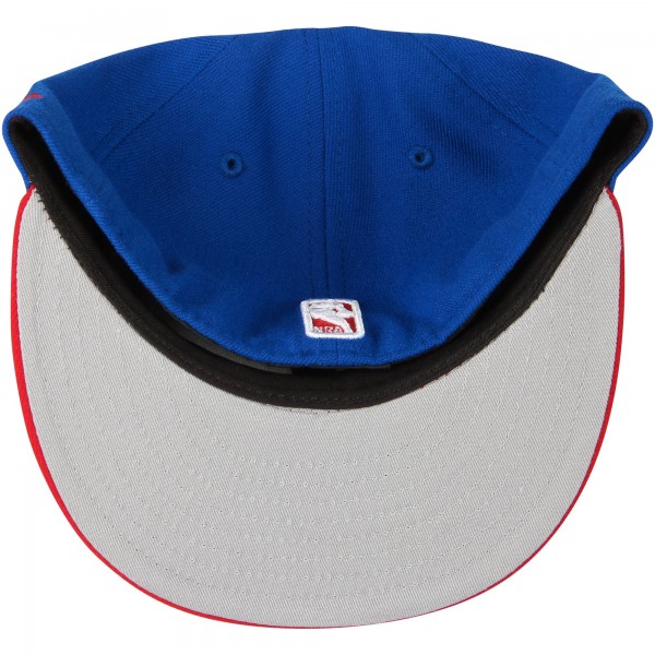 Бейсболка Philadelphia 76ers New Era Royal/Red Official Team Color 2Tone 59FIFTY