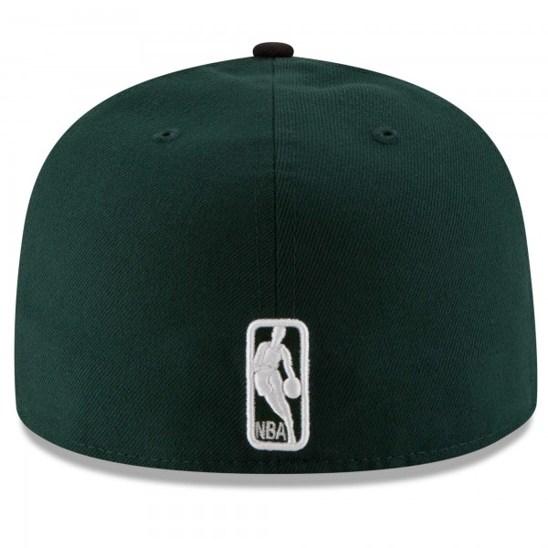 Бейсболка Milwaukee Bucks New Era Official Team Color 2Tone 59FIFTY - Green/Black