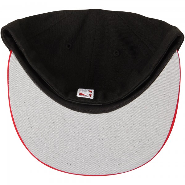 Бейсболка Chicago Bulls New Era Black/Red Official Team Color 2Tone 59FIFTY