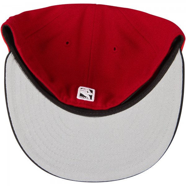 Бейсболка Chicago Bulls New Era Red/Black Official Team Color 2Tone 59FIFTY
