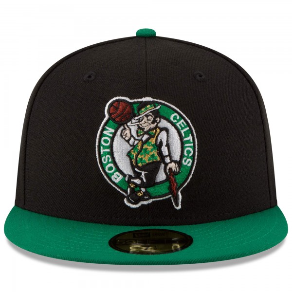 Бейсболка Boston Celtics New Era Official Team Color 2Tone 59FIFTY - Black/Green