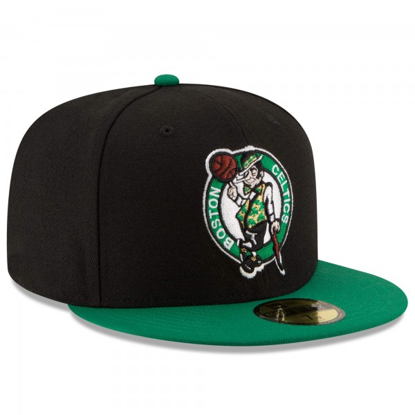 Бейсболка Boston Celtics New Era Official Team Color 2Tone 59FIFTY - Black/Green