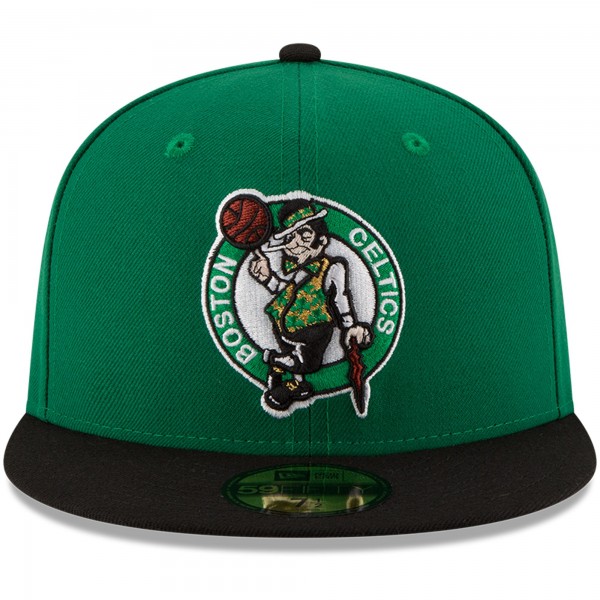 Бейсболка Boston Celtics New Era Official Team Color 2Tone 59FIFTY - Green/Black
