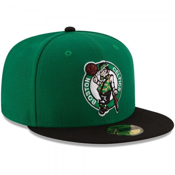 Бейсболка Boston Celtics New Era Official Team Color 2Tone 59FIFTY - Green/Black