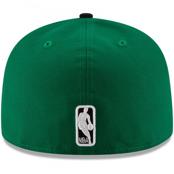Бейсболка Boston Celtics New Era Official Team Color 2Tone 59FIFTY - Green/Black