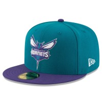 Бейсболка Charlotte Hornets New Era Official Team Color 2Tone 59FIFTY - Teal/Purple