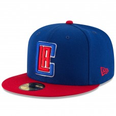 Бейсболка LA Clippers New Era Official Team Color 2Tone 59FIFTY - Royal/Red
