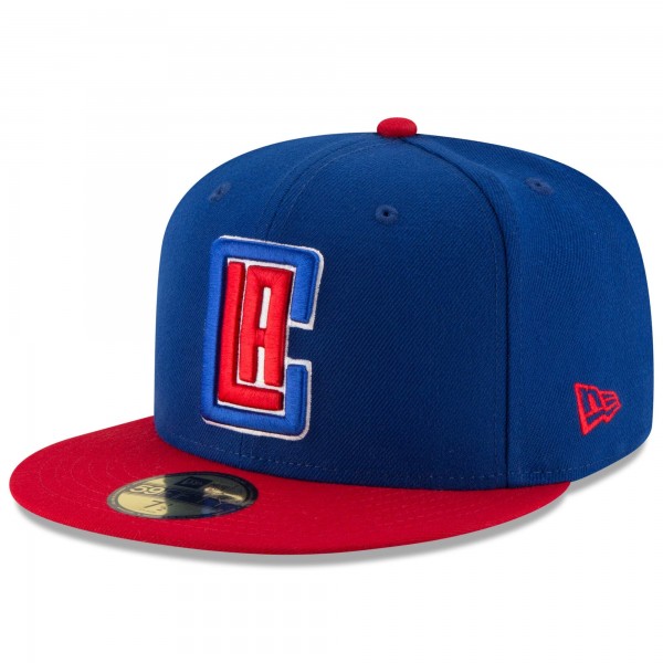Бейсболка LA Clippers New Era Official Team Color 2Tone 59FIFTY - Royal/Red - официальный мерч NBA