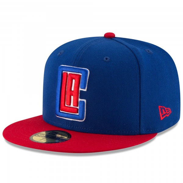 Бейсболка LA Clippers New Era Official Team Color 2Tone 59FIFTY - Royal/Red - официальный мерч NBA