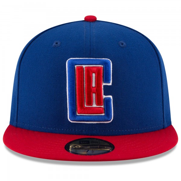 Бейсболка LA Clippers New Era Official Team Color 2Tone 59FIFTY - Royal/Red - официальный мерч NBA