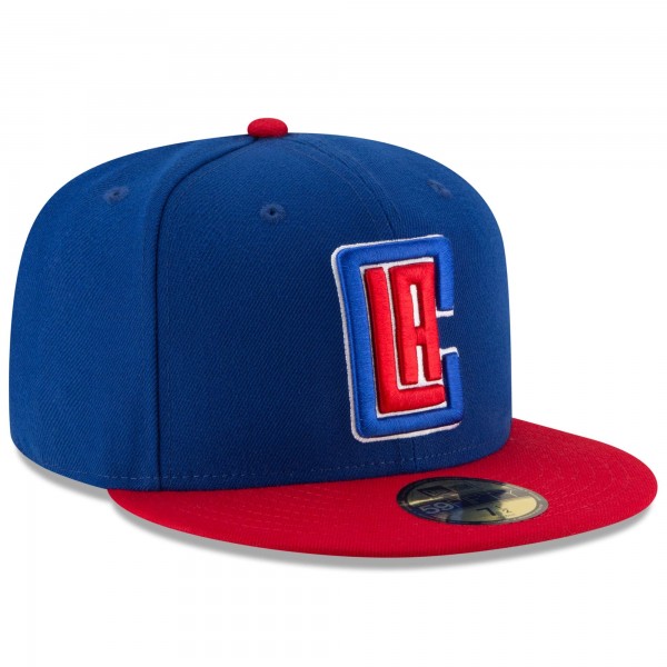 Бейсболка LA Clippers New Era Official Team Color 2Tone 59FIFTY - Royal/Red - официальный мерч NBA