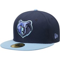 Бейсболка Memphis Grizzlies New Era Official Team Color 2Tone 59FIFTY - Navy/Light Blue