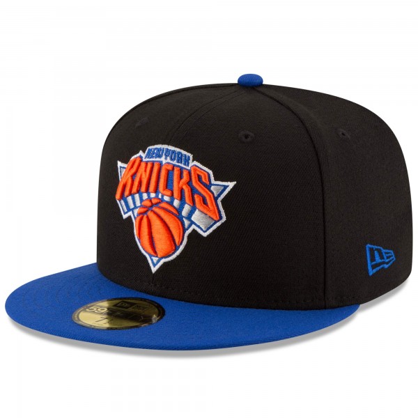 Бейсболка New York Knicks New Era Official Team Color 2Tone 59FIFTY - Black/Royal