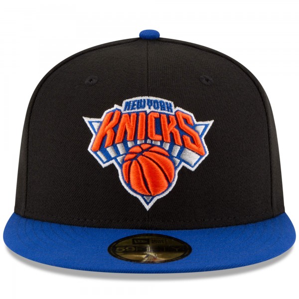 Бейсболка New York Knicks New Era Official Team Color 2Tone 59FIFTY - Black/Royal