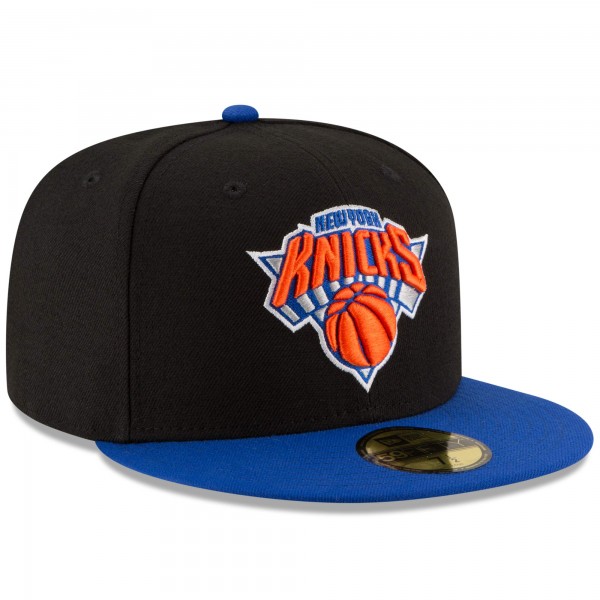 Бейсболка New York Knicks New Era Official Team Color 2Tone 59FIFTY - Black/Royal