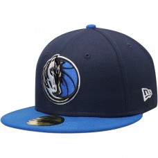 Бейсболка Dallas Mavericks New Era Official Team Color 2Tone 59FIFTY - Navy/Blue