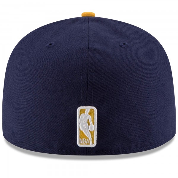 Бейсболка Indiana Pacers New Era Official Team Color 2Tone 59FIFTY - Navy/Yellow - официальный мерч NBA