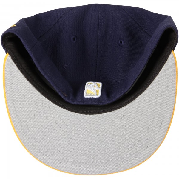 Бейсболка Indiana Pacers New Era Official Team Color 2Tone 59FIFTY - Navy/Yellow - официальный мерч NBA