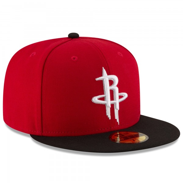 Бейсболка Houston Rockets New Era Official Team Color 2Tone 59FIFTY - Red/Black - официальный мерч NBA