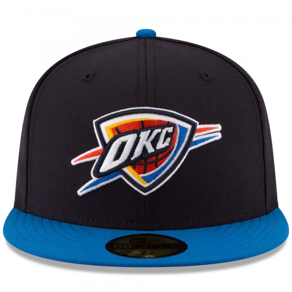 Бейсболка Oklahoma City Thunder New Era Official Team Color 2Tone 59FIFTY - Black/Royal - официальный мерч NBA
