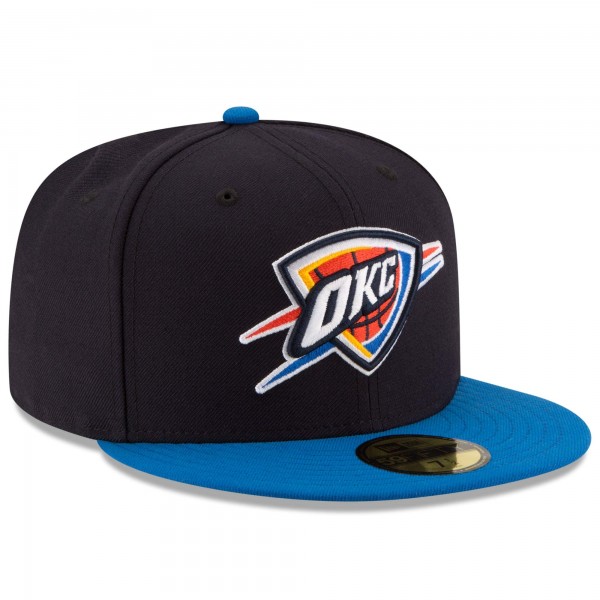Бейсболка Oklahoma City Thunder New Era Official Team Color 2Tone 59FIFTY - Black/Royal - официальный мерч NBA
