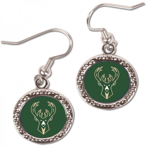 Серьги Milwaukee Bucks WinCraft Womens Round Dangle
