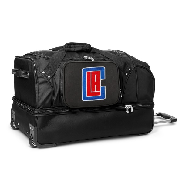 Спортивная сумка на колесах LA Clippers MOJO 27 2-Wheel Drop Bottom - Black