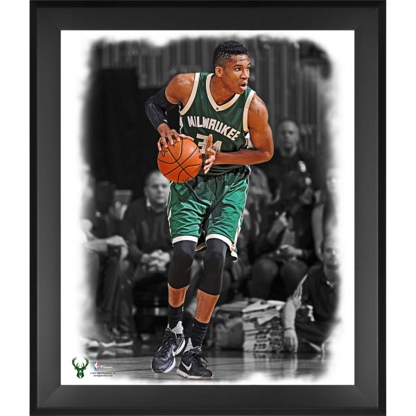 Milwaukee Bucks Giannis Antetokounmpo Fanatics Authentic Framed 20 x 24 In the Zone Photograph