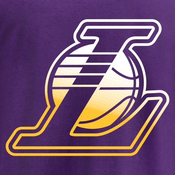Футболка Los Angeles Lakers Gradient Logo - Purple