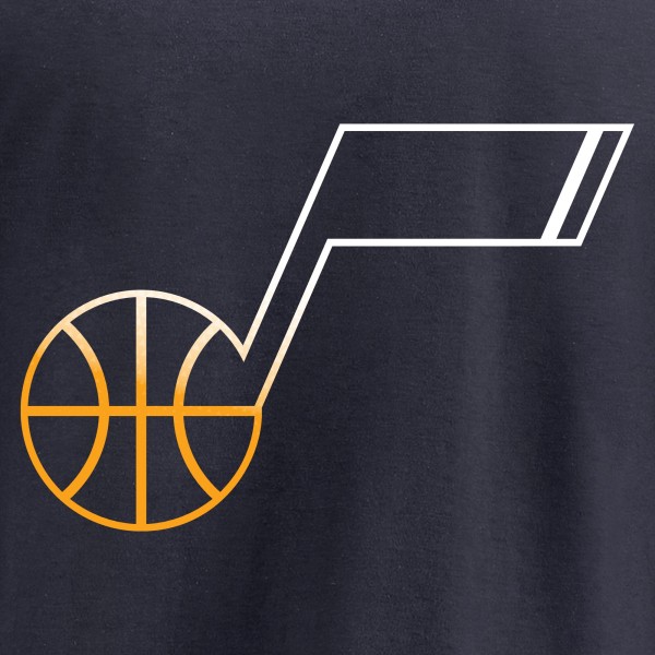 Футболка Utah Jazz Gradient Logo - Navy