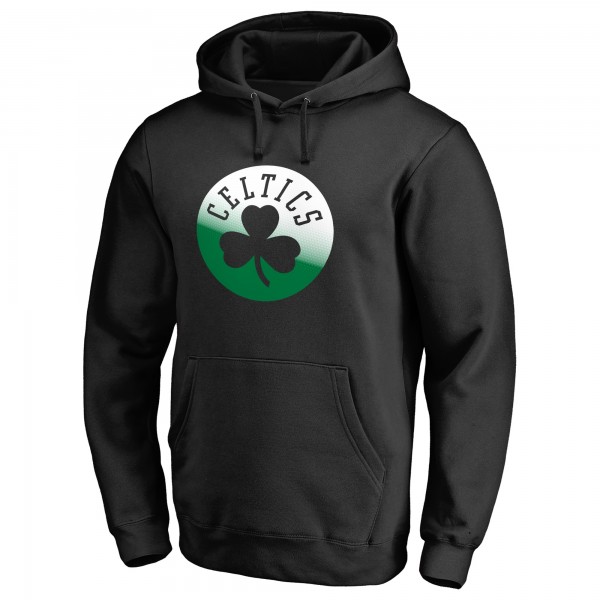 Boston Celtics Black Gradient Logo Pullover Hoodie