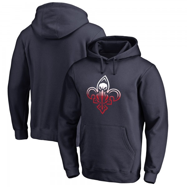 Толстовка с капюшоном New Orleans Pelicans Gradient Logo - Navy - фирменная одежда NBA