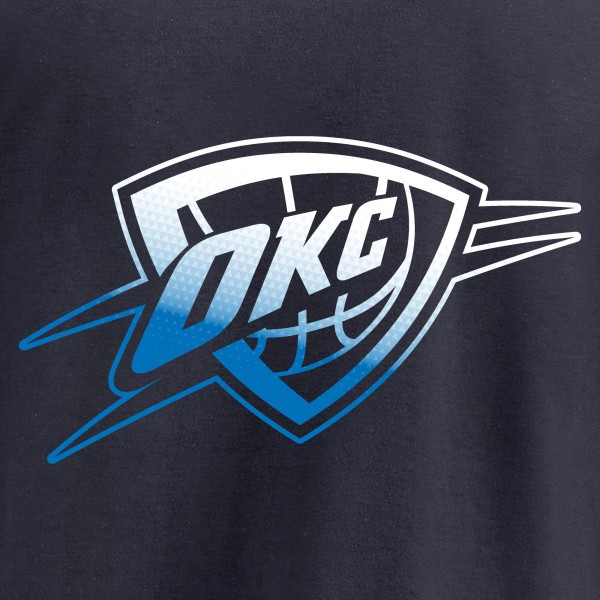 Толстовка Oklahoma City Thunder Navy Gradient Logo