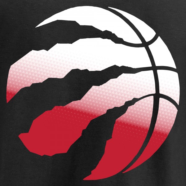 Toronto Raptors Black Gradient Logo Pullover Hoodie