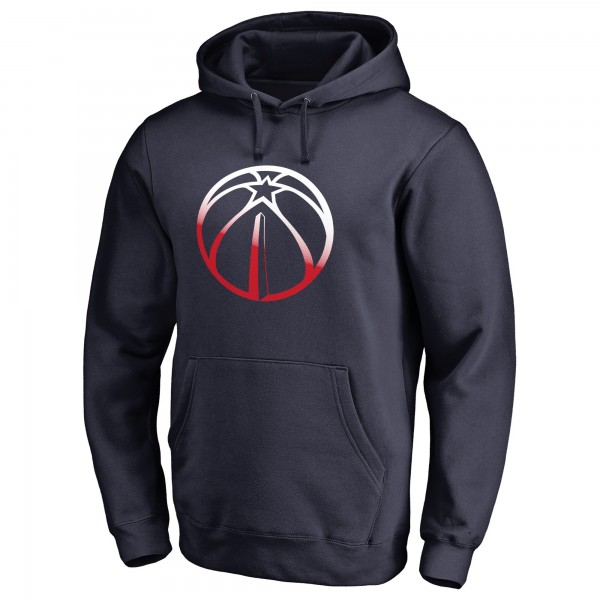 Толстовка с капюшоном Washington Wizards Gradient Logo - Navy - фирменная одежда NBA