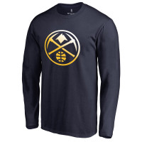 Футболка с длинным рукавом Denver Nuggets Navy Gradient Logo