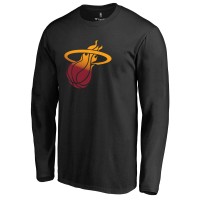 Футболка с длинным рукавом Miami Heat Black Gradient Logo