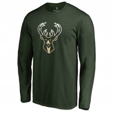 Футболка с длинным рукавом Milwaukee Bucks Gradient Logo - Green