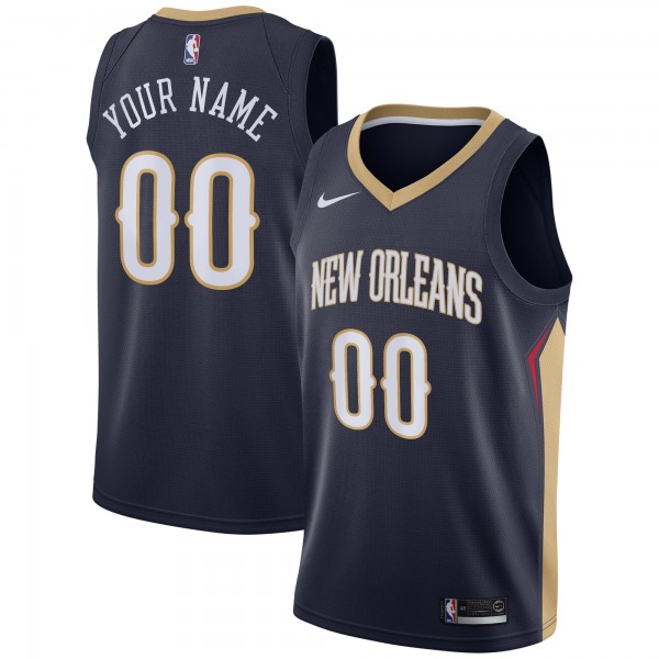 Игровая именная майка New Orleans Pelicans Nike Swingman Navy - Icon Edition - личная джерси НБА