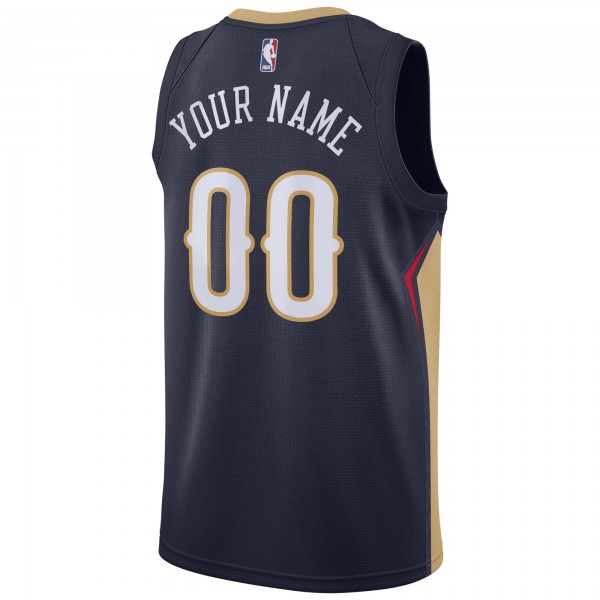 Игровая именная майка New Orleans Pelicans Nike Swingman Navy - Icon Edition - личная джерси НБА