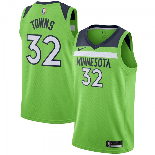 Игровая майка Karl-Anthony Towns Minnesota Timberwolves Nike Swingman - Statement Edition - Green - оригинальная джерси НБА