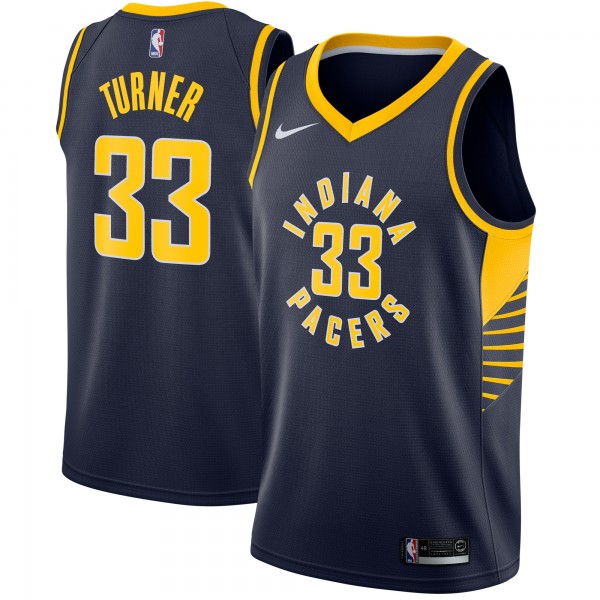 Игровая майка Myles Turner Indiana Pacers Nike Swingman Navy - Icon Edition - оригинальная джерси НБА
