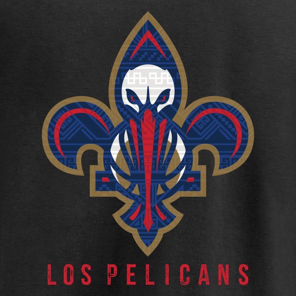 Футболка New Orleans Pelicans 2017 Noches Éne-Bé-A - Black