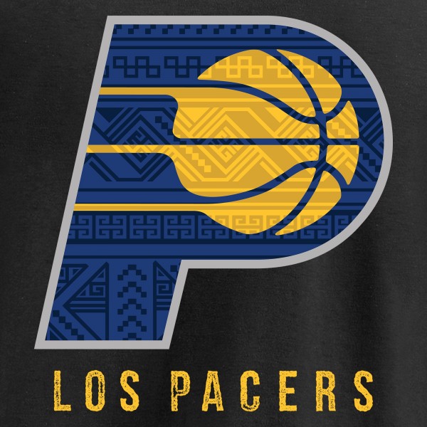 Толстовка с капюшоном Indiana Pacers 2017 Noches Éne-Bé-A - Black - фирменная одежда NBA