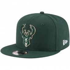 Бейсболка Milwaukee Bucks New Era Official Team Color 9FIFTY - Hunter Green