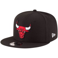 Бейсболка Chicago Bulls New Era Black Official Team Color 9FIFTY